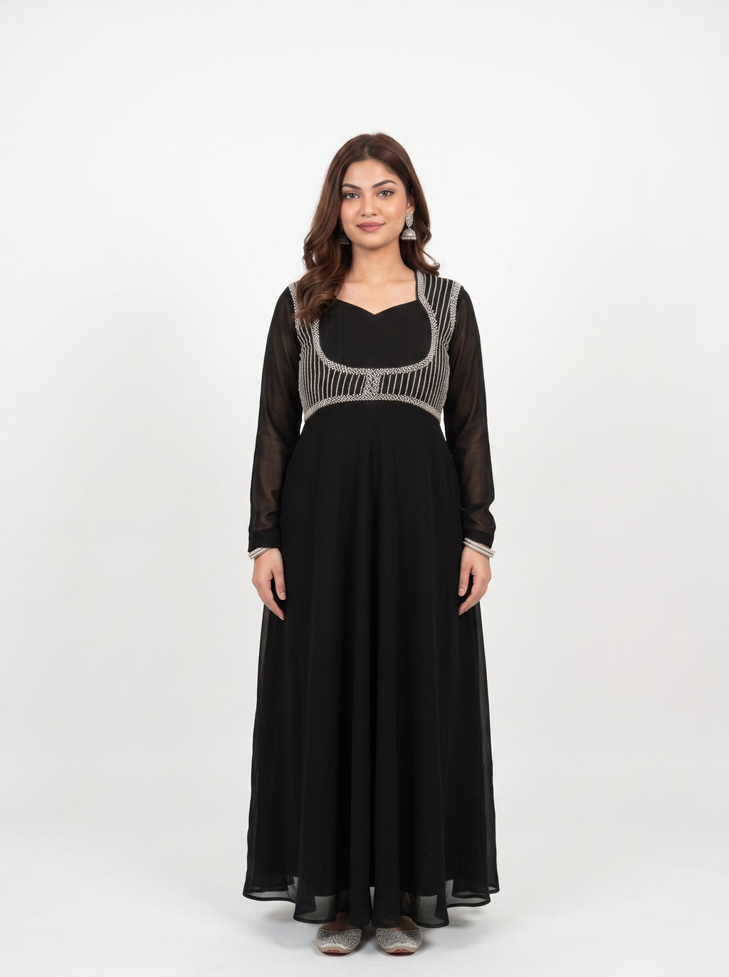 Midnight Pearl Anarkali