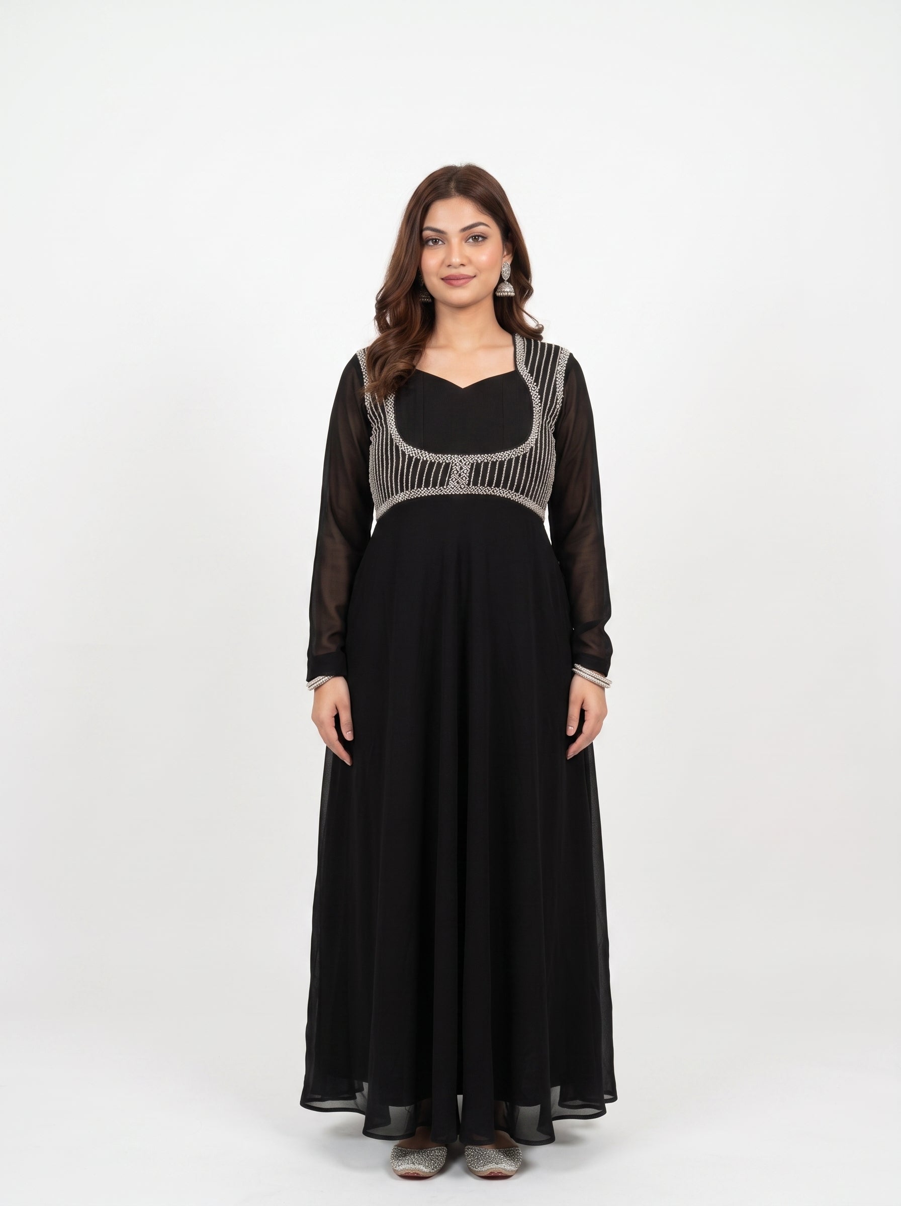Midnight Pearl Anarkali