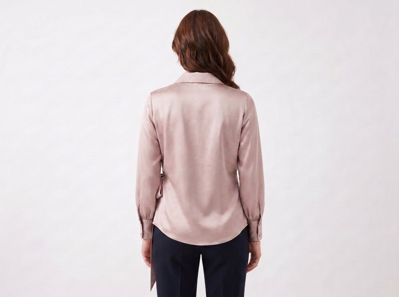 Blush Drape Satin Top