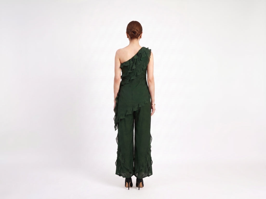 Emerald Ruffle Co-ord Set