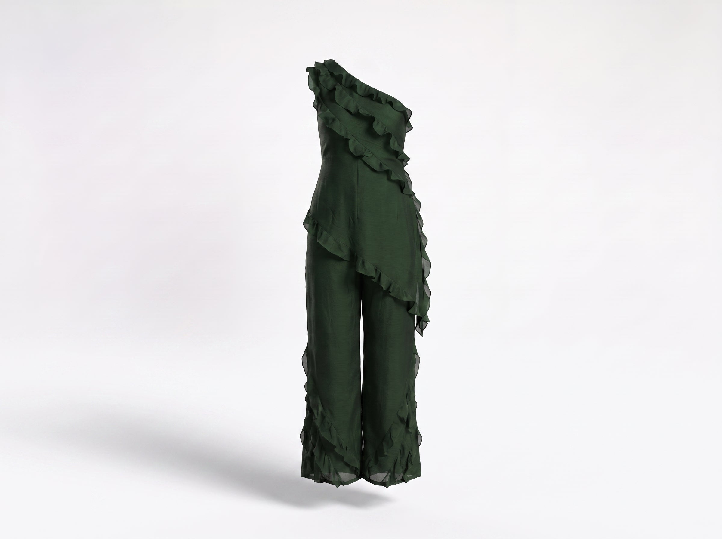 Emerald Ruffle Co-ord Set